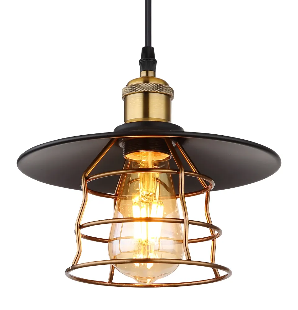 Suspension Globo Lighting Viejo en métal noir E27