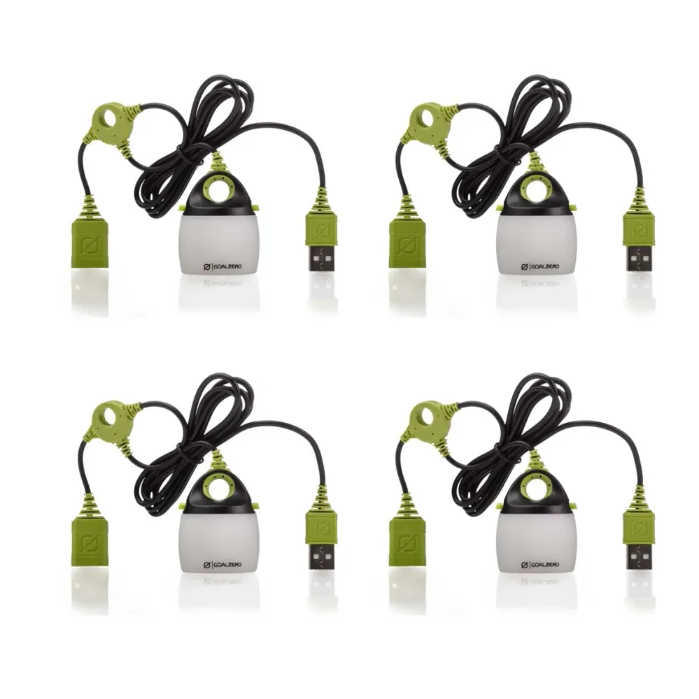 Goal Zero 4x Light Life Mini USB Chainable Light 110 Lumens (4x 24007) Lampe LED USB connectable via USB