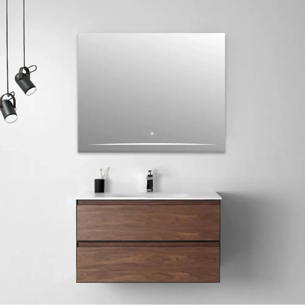 Miroir DEL Polar Star 32po sans cadre avec éclairage intégré Golden Elite Deco