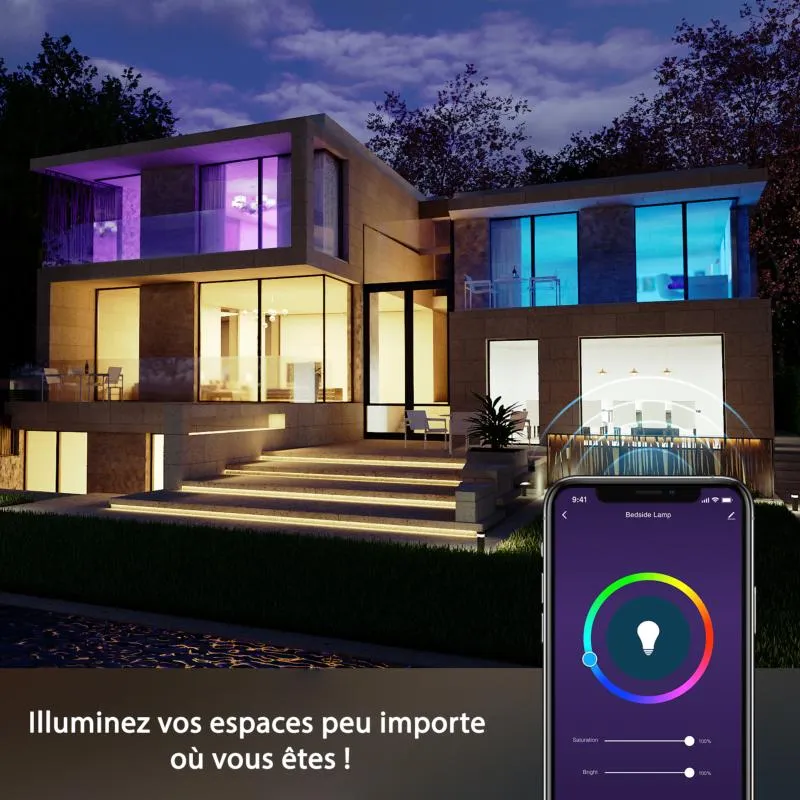 Ampoule LED Connectée B22 8W WiFi RGBW Gosund