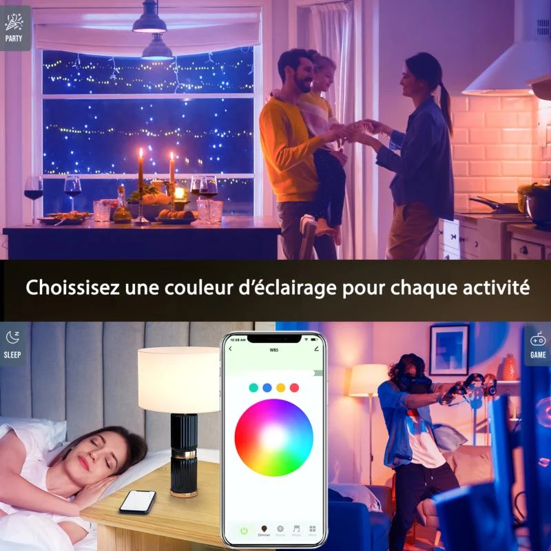 Ampoule LED Connectée B22 8W WiFi RGBW Gosund