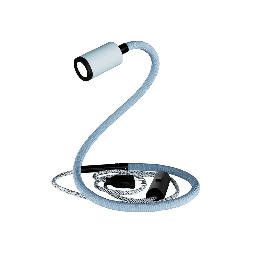GU1d-one Pastel Lampe articulée sans base avec mini spot LED - Bleu papier sucre