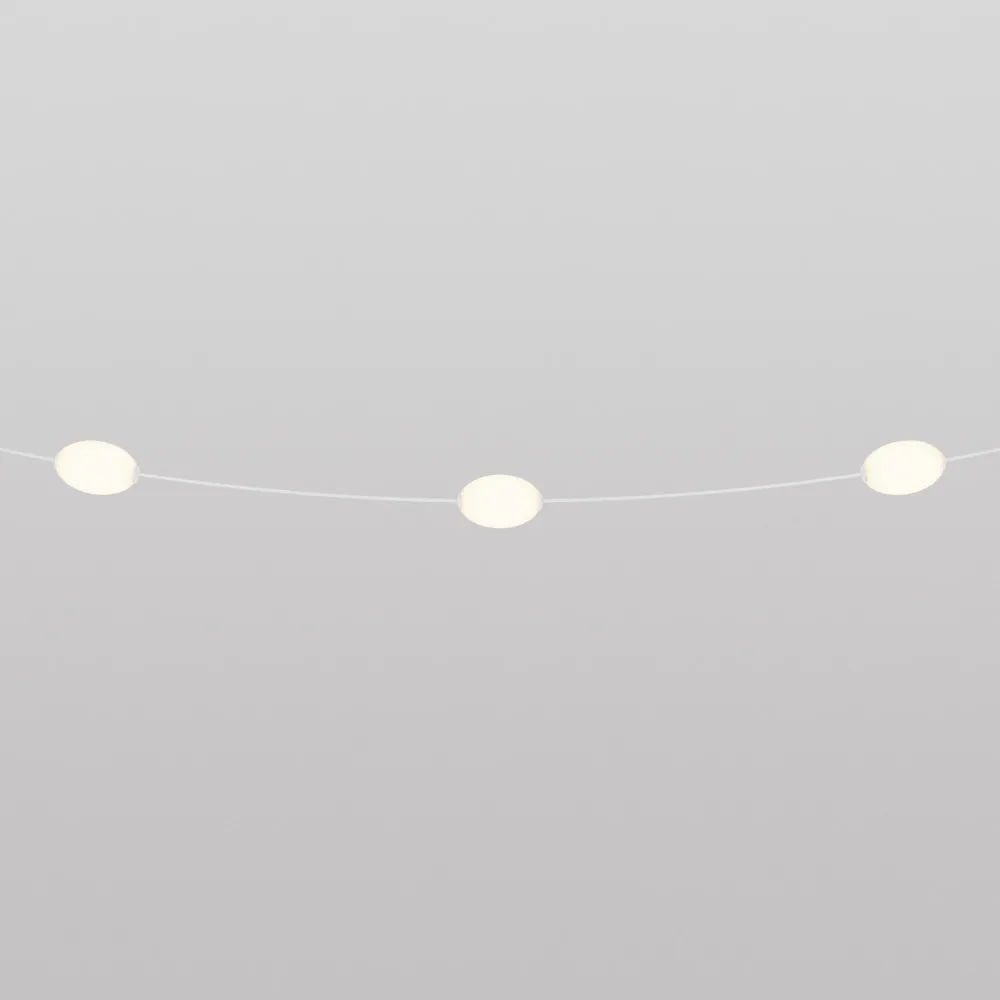 Guirlande lumineuse 3 points lumineux d'extérieur IP67 Blanc sable - Marina3