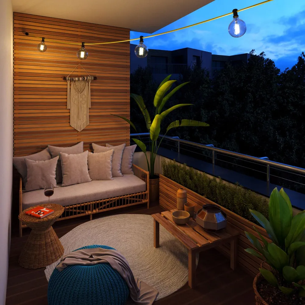 Guirlande lumineuse Système Lumet de 7,5 m avec câble textile CM10, 5 douilles, crochet et fiche noirs