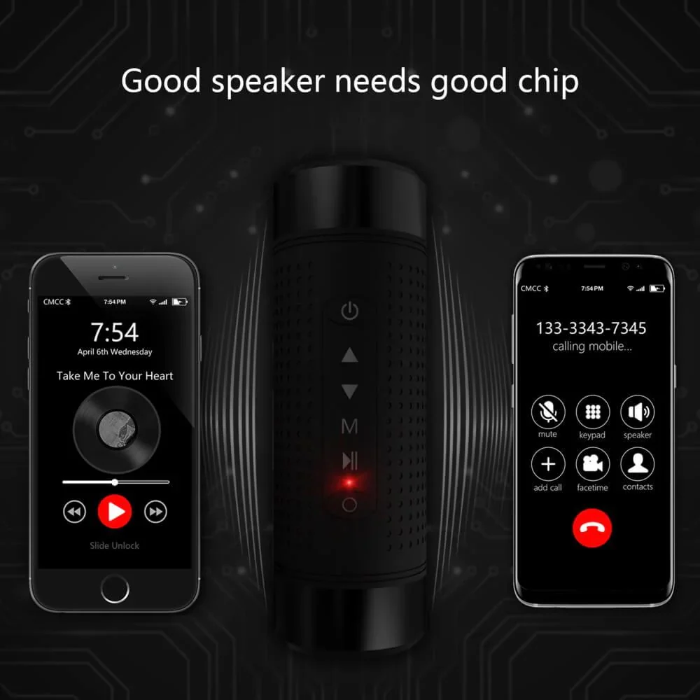 Haut-parleur Bluetooth avec lampe flash (Togo)