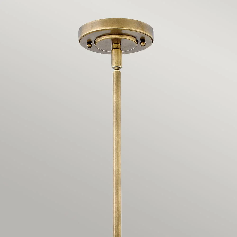 Suspension Hinkley Elroy 1L en acier, verre côtelé transparent E27