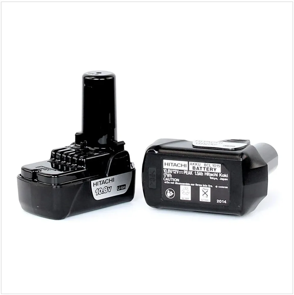 Hitachi DS 10 DFL Perceuse-visseuse 10,8 volts + 2x Batteries + Chargeur + Lampe + Coffret de transport