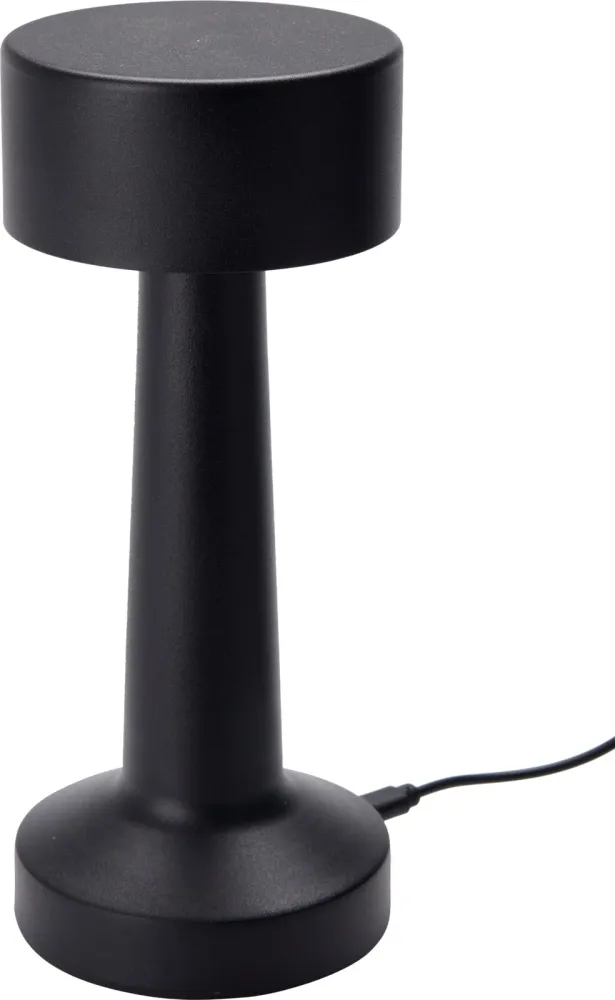 Home & Style Lampe de table avec bois - Noir - E14 - Hors lampe