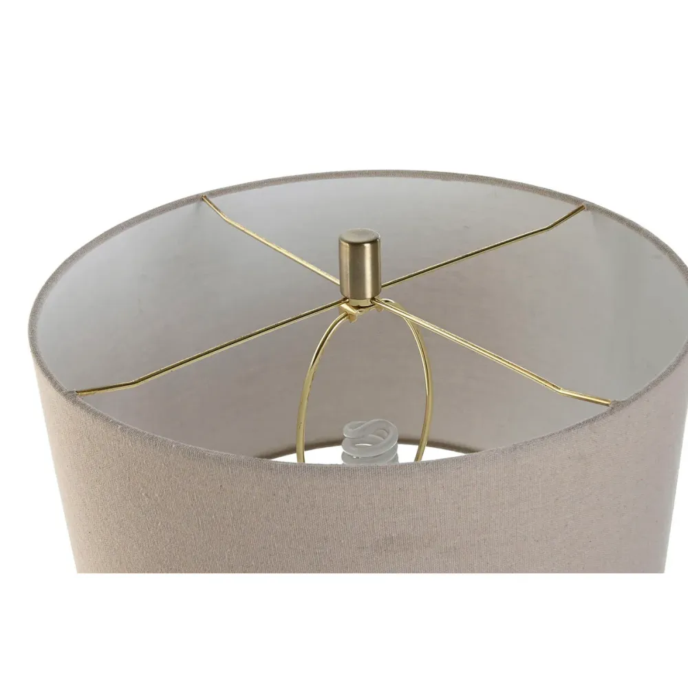 Lampe de bureau Home ESPRIT Beige Doré