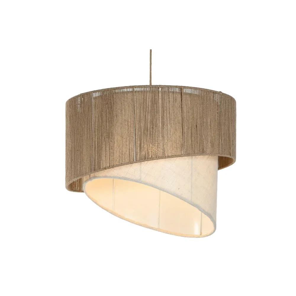 Suspension Home ESPRIT Marron Jute Métal Corde 60 x 60 x 50 cm