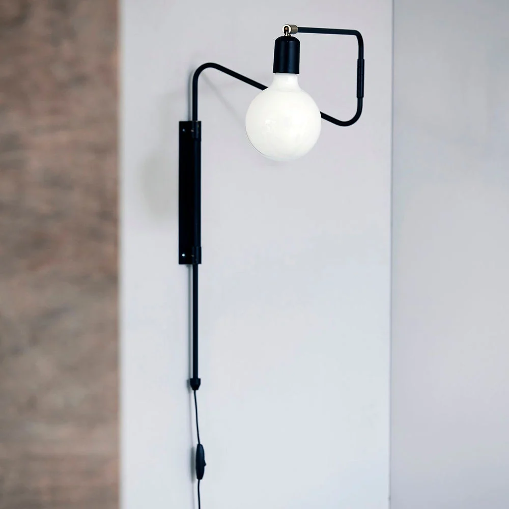 House Doctor Applique murale, Swing, Noir