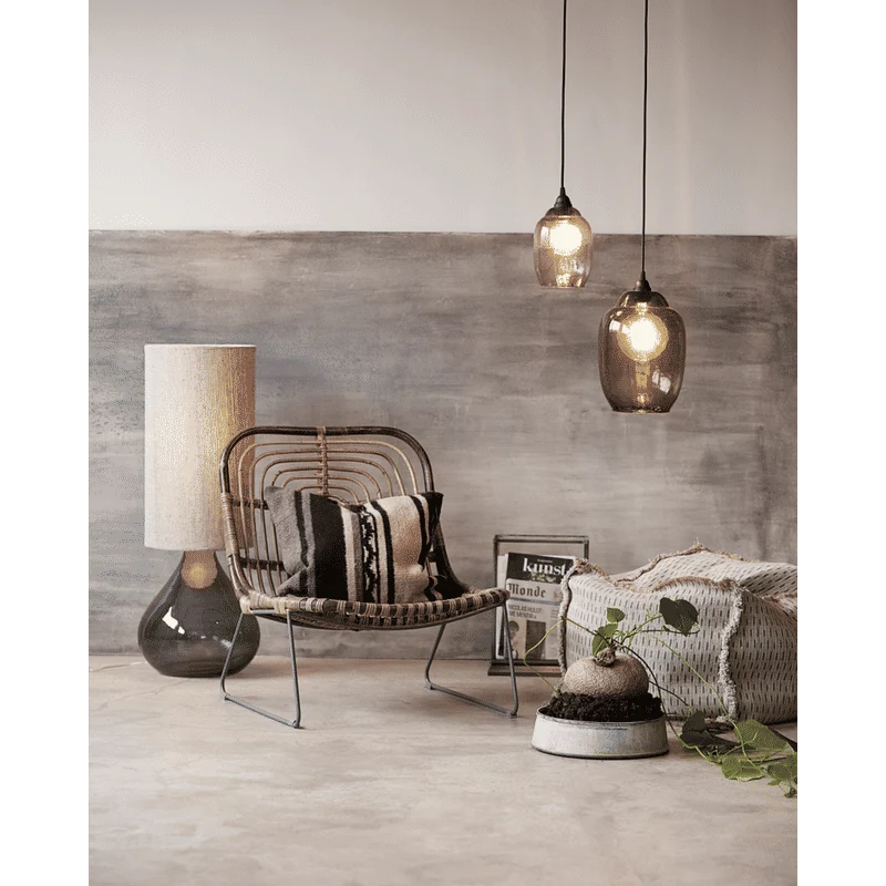 House Doctor Grand Pied de Lampe, Gris Foncé