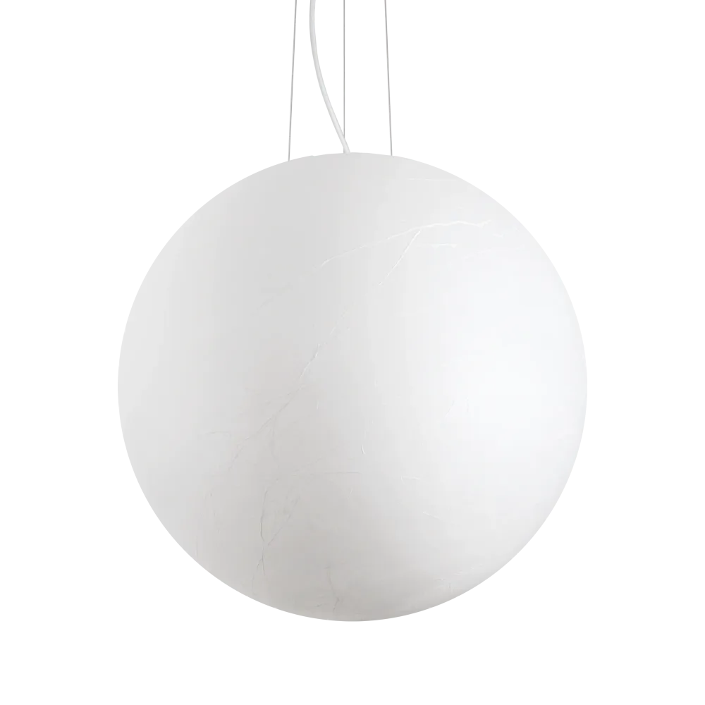 Lámpara colgante Ideal Lux Carta blanco cristal 60W Ø60cm 272139