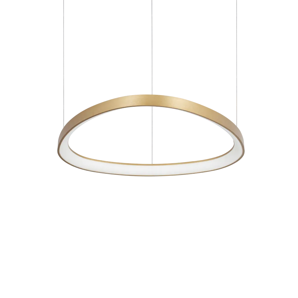 Lámpara colgante Ideal Lux Gemini latón LED 47W 4000K 61cm 372174