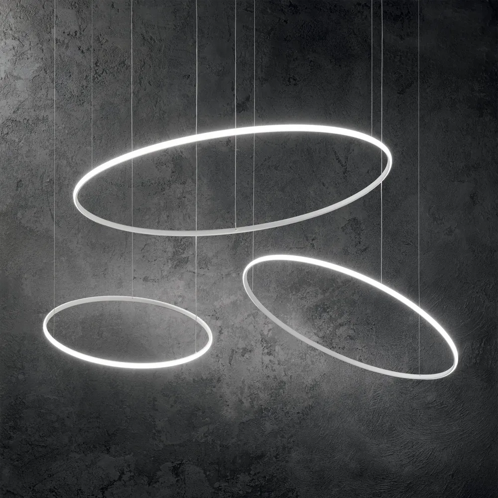 Lámpara colgante Ideal Lux Hulahoop blanco LED 46W Ø100,5cm 258751