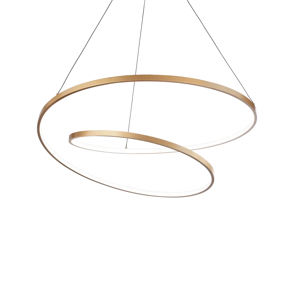 Lámpara colgante Ideal Lux Oz latón LED 52W 3000K Ø80cm 269467