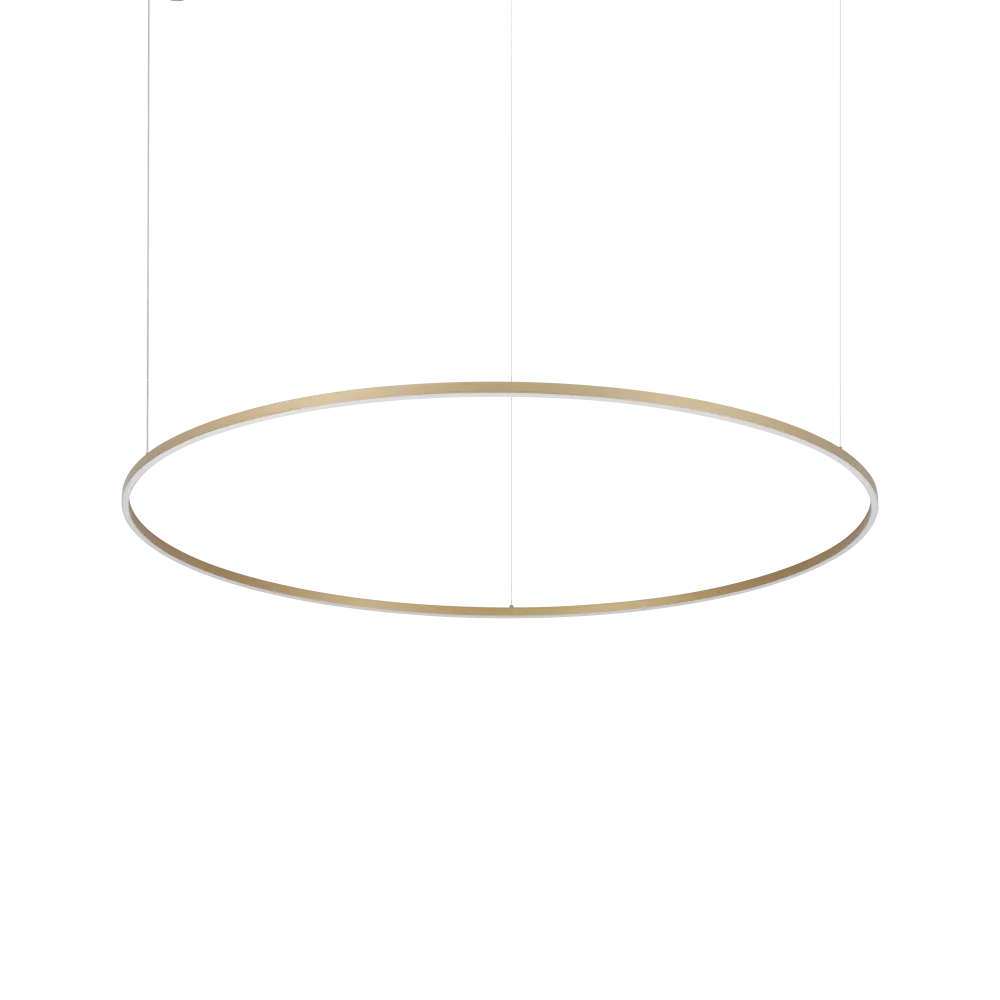 Lámpara colgante Ideal Lux Oracle Slim latón LED 81W Ø150cm 3000K 370569