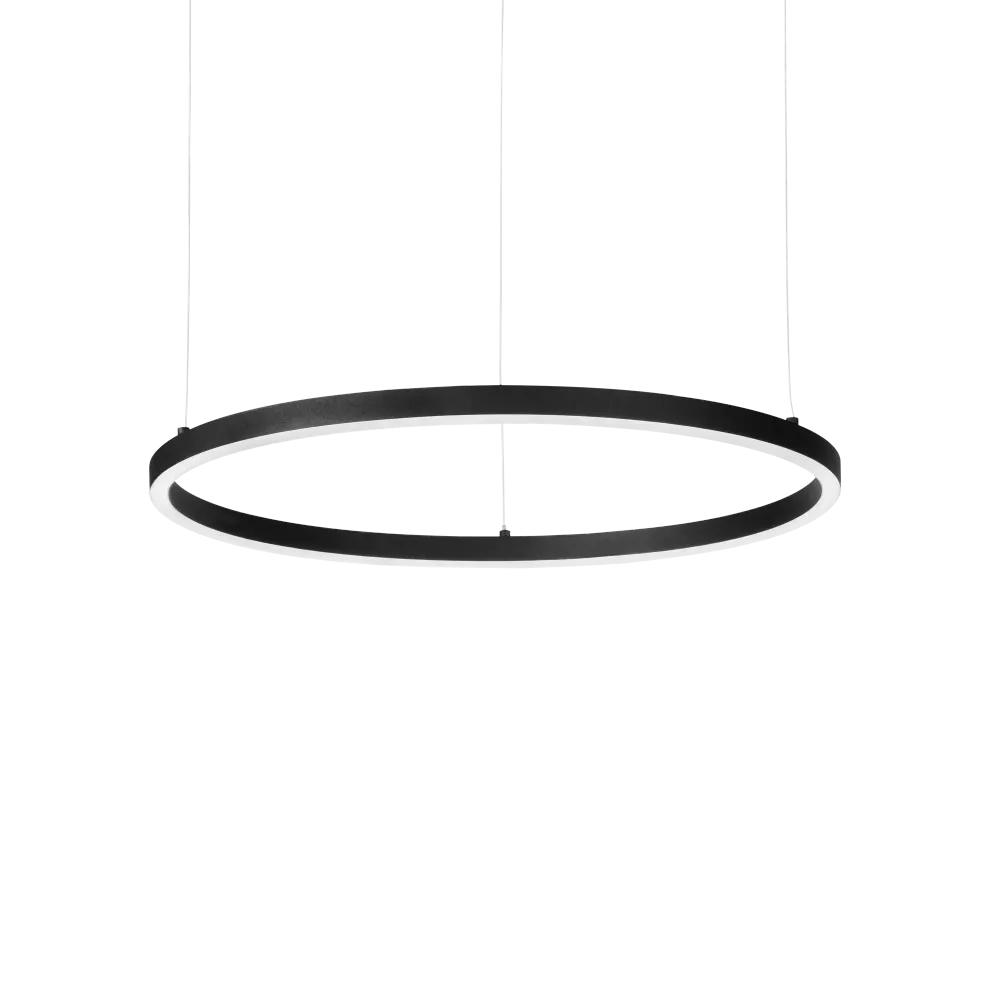 Lámpara colgante Ideal Lux Oracle Slim negro LED 37W 2700K Ø70cm 342047