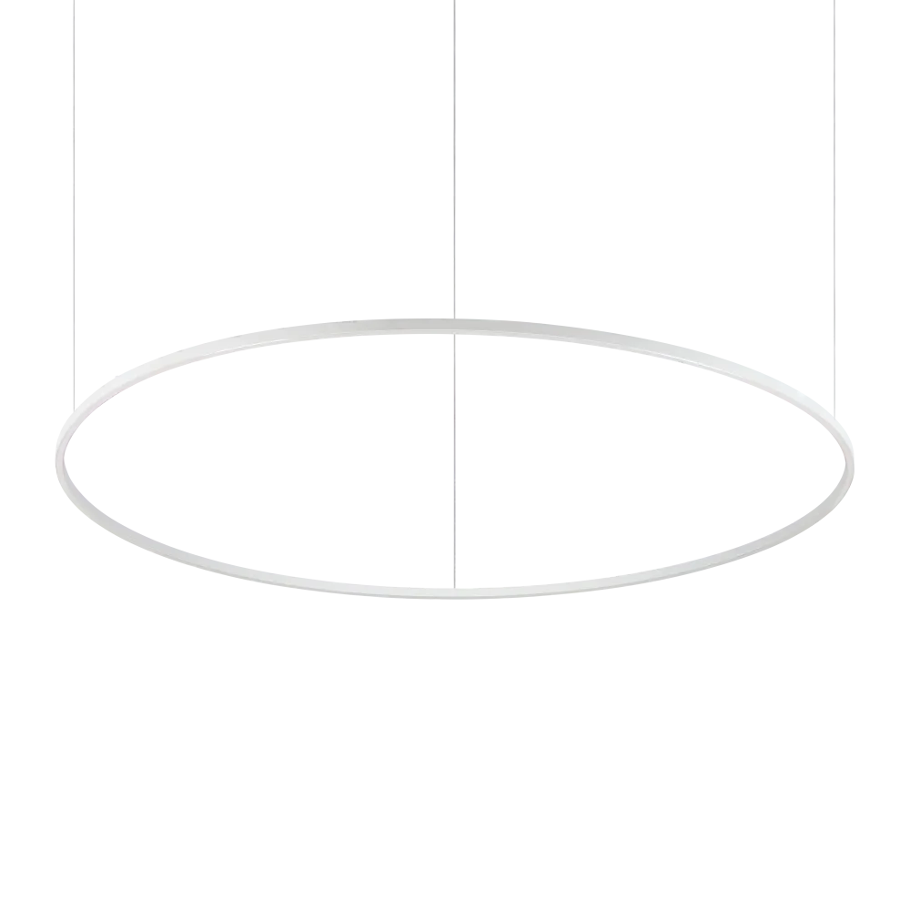 Lámpara colgante Ideal Lux Oracle Slim blanco LED 81W Ø150cm 4000K 285078