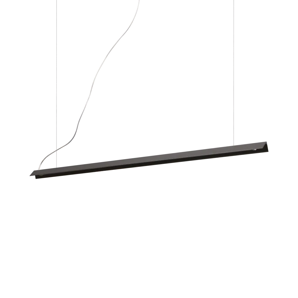 Lámpara colgante Ideal Lux V-Line negro LED 20W 110cm 275376