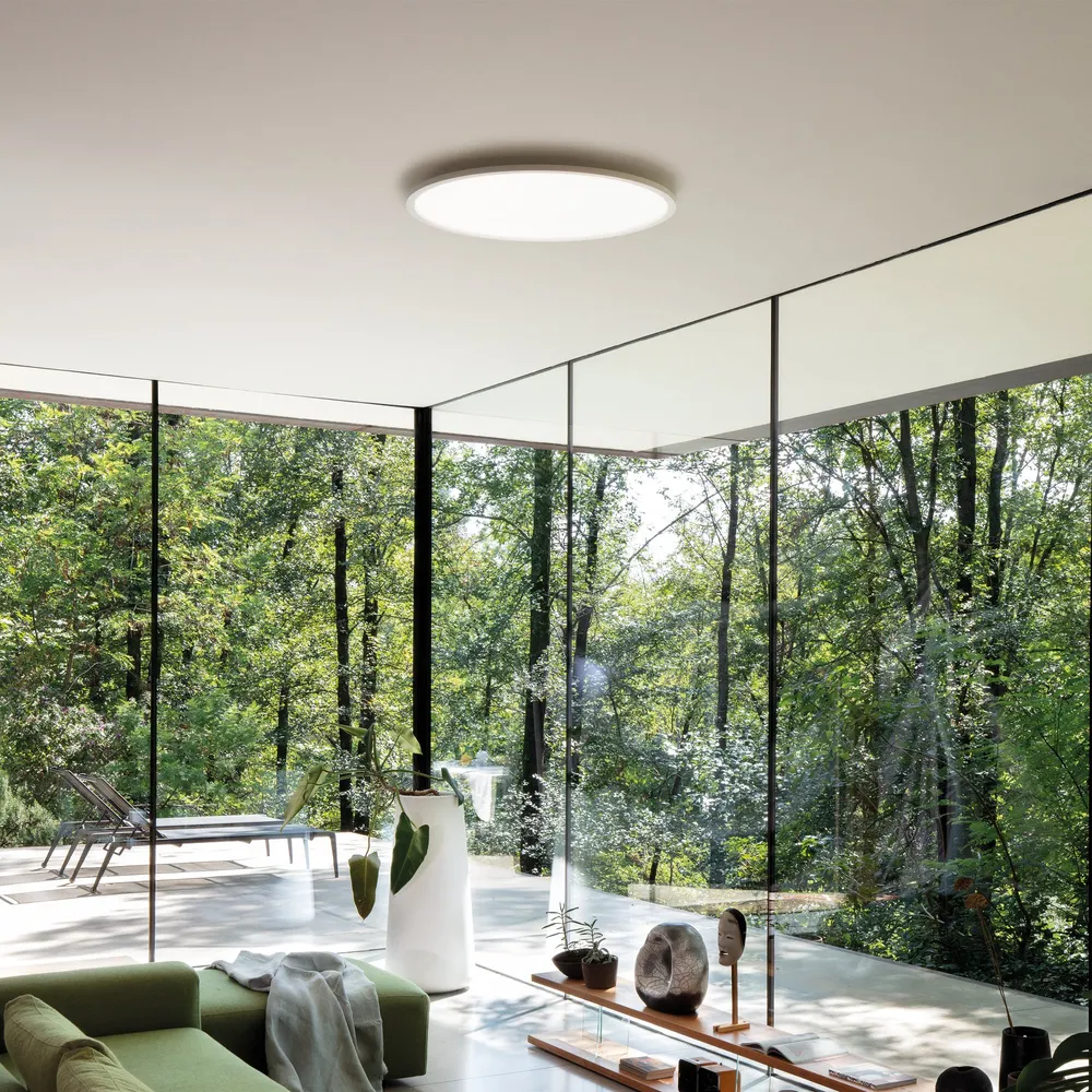 Plafón de techo Ideal Lux Fly blanco LED 26W Ø45cm 4000K 306667