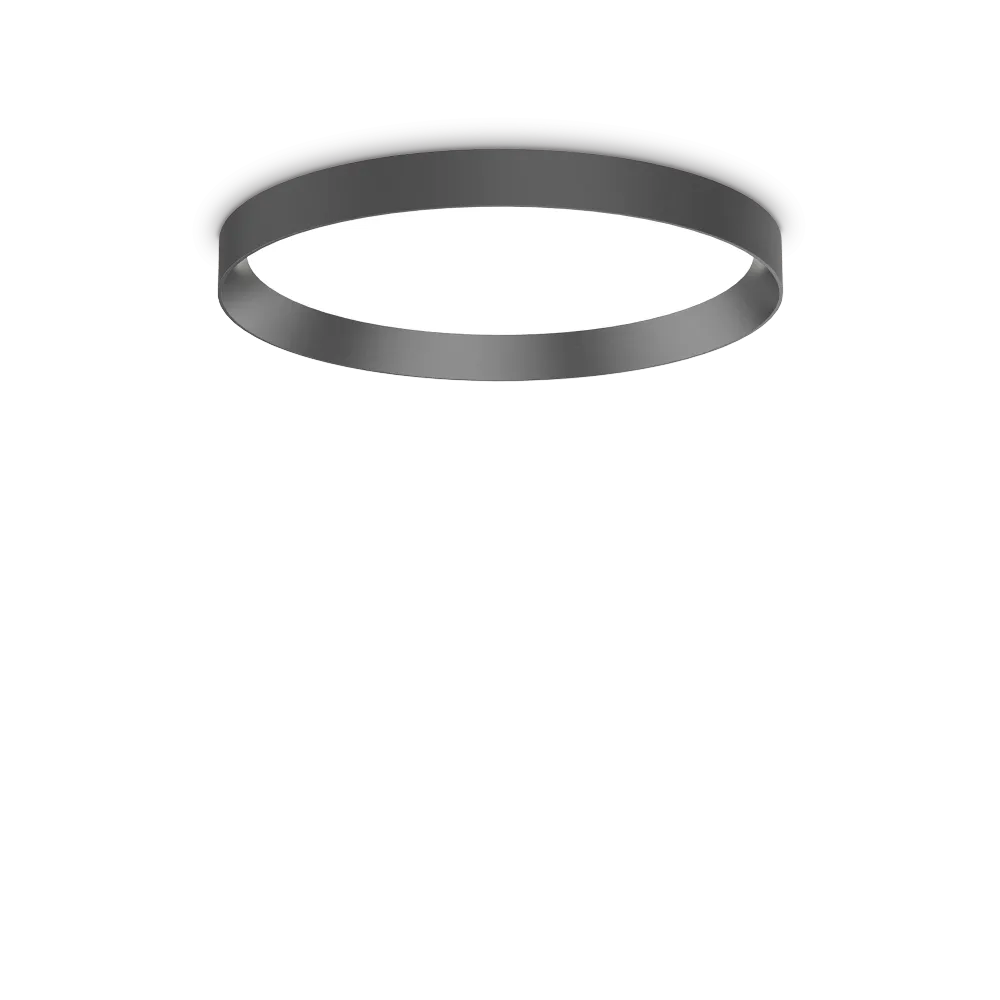 Plafón de techo Ideal Lux Fly negro LED 26W Ø45cm 2700K 341170