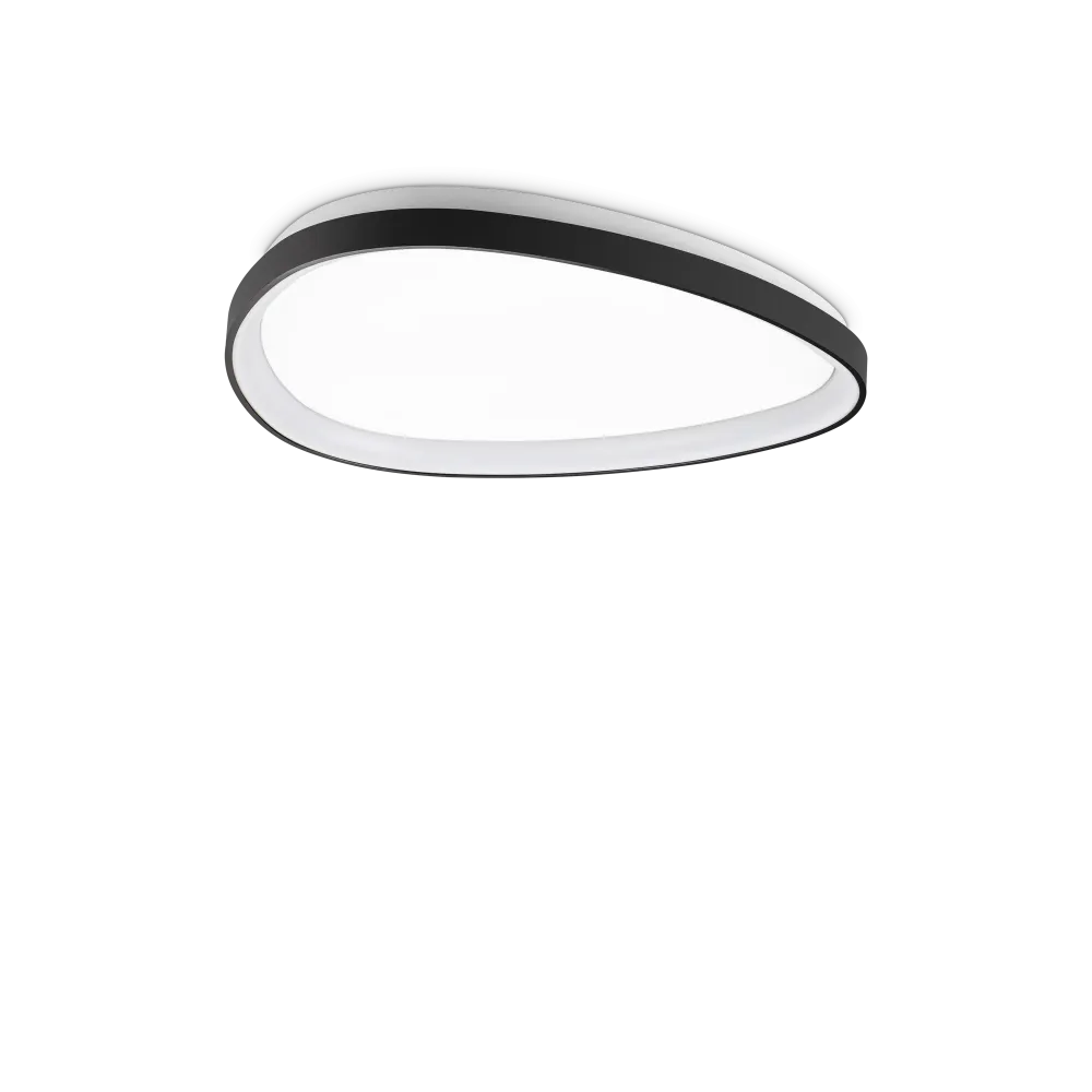 Plafón de techo Ideal Lux Gemini negro LED 30W 3000K Ø61cm 328058