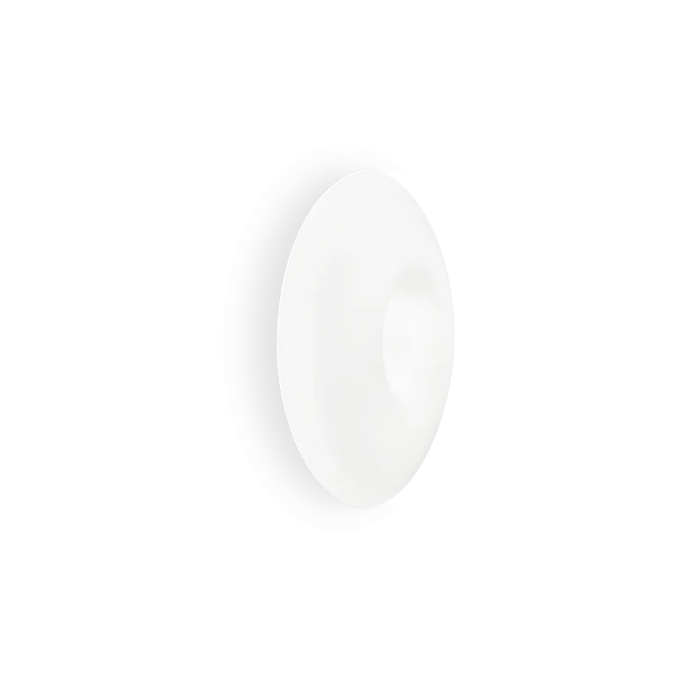 Plafón de techo Ideal Lux Glory blanco cristal 3 luces 180W Ø50cm 019758