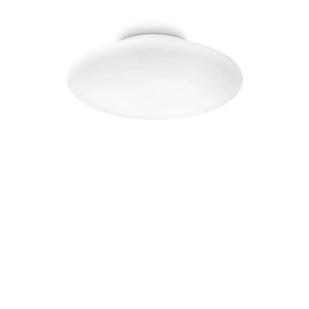 Plafón de techo Ideal Lux Smarties blanco cristal 3 luces 126W Ø60cm 032023