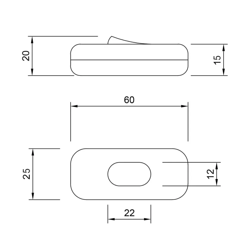 Interrupteur unipolaire coupe-circuit Creative Switch Blanc et bouton Moutarde