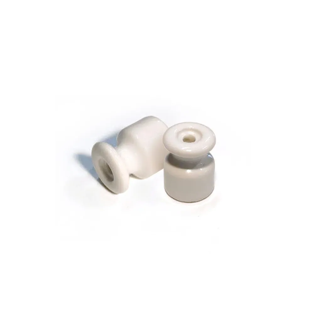 Isolateur en porcelaine pour installation murale 18 mm - Blanc