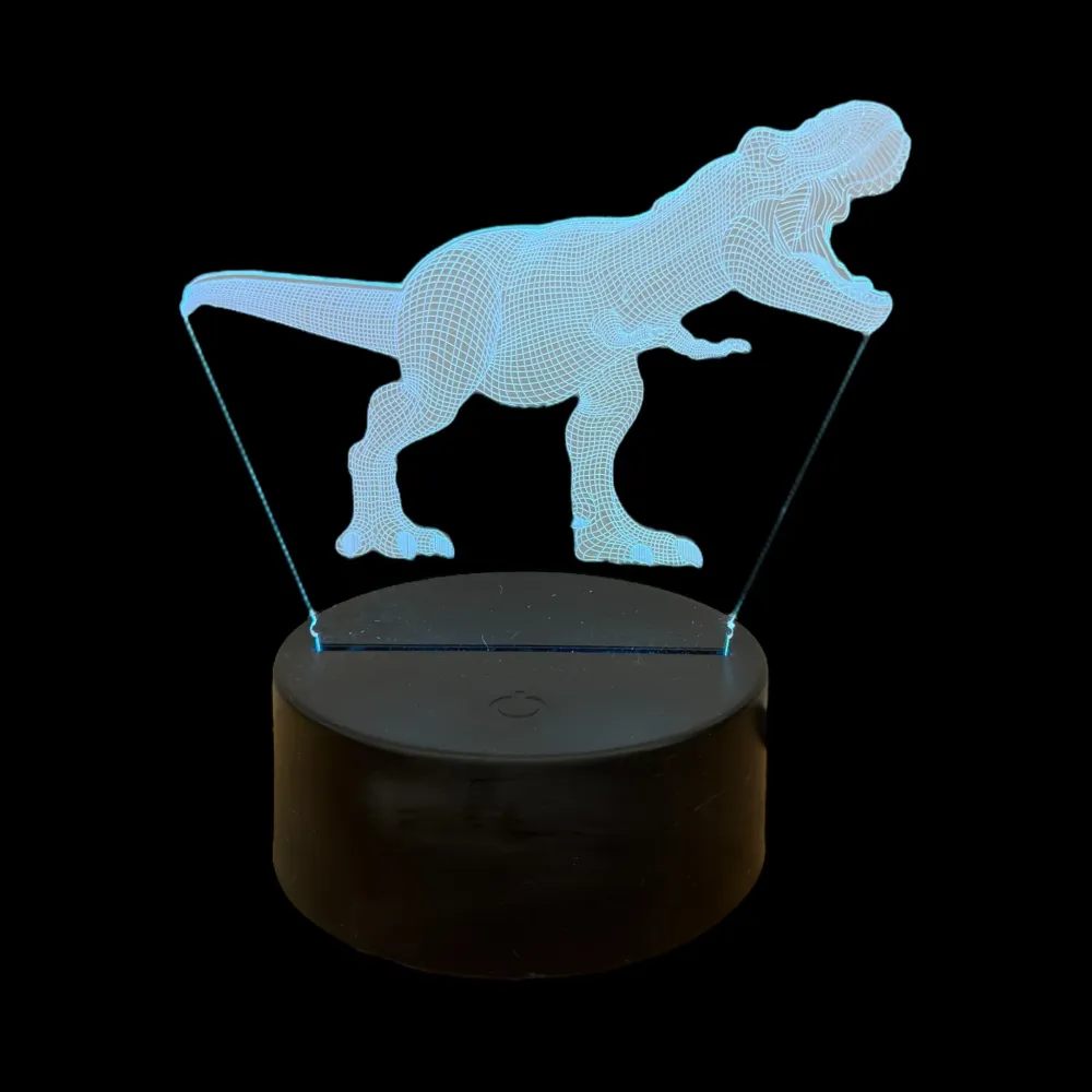 Lampe LED 3D - T-Rex Multicolore Itotal