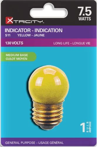 Xtricity Ampoule d'Indication S11 Jaune 7.5W Culot E26 JESSAR