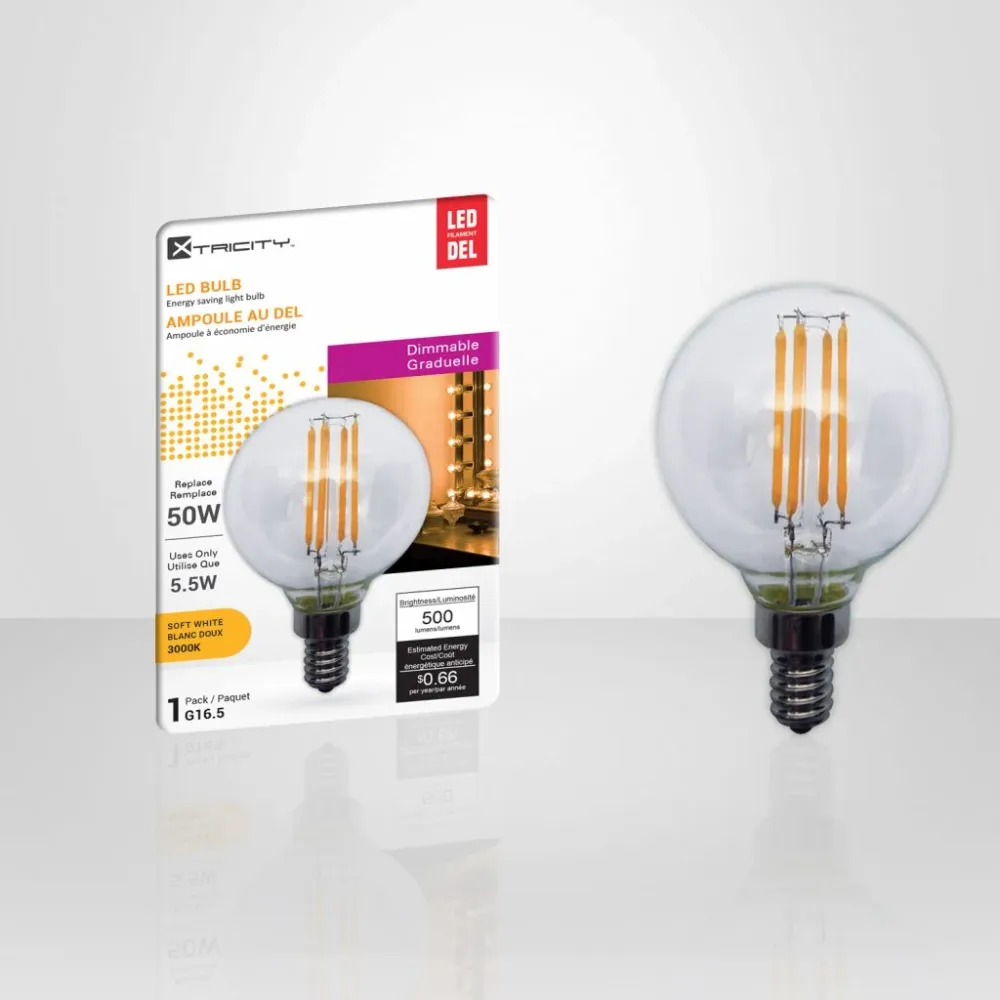 Xtricity Ampoule G16.5 Del Blanc Doux Graduelle 5.5W Culot E12 JESSAR