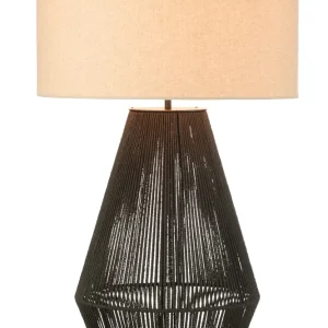 J-Line Lamp Striing Metaal/Papier Zwart