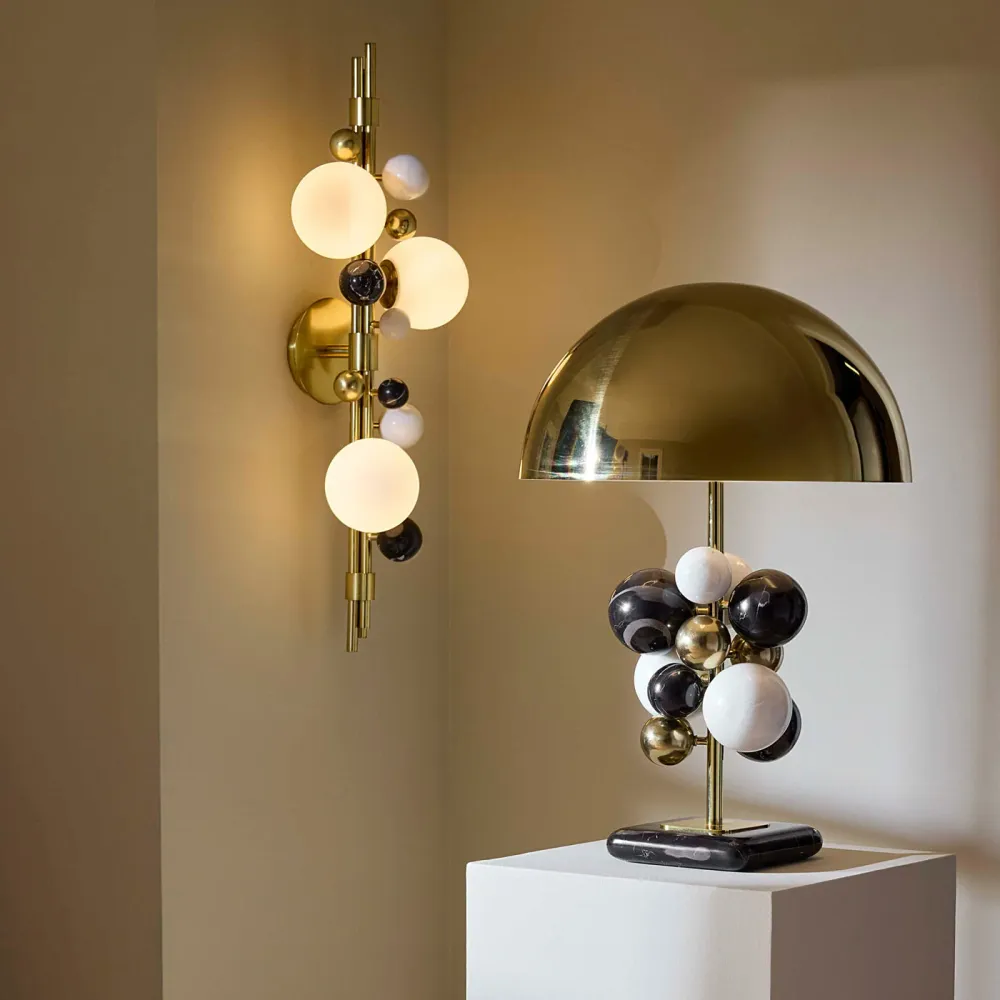 Jonathan Adler Applique Murale Globo | Marbre & Laiton