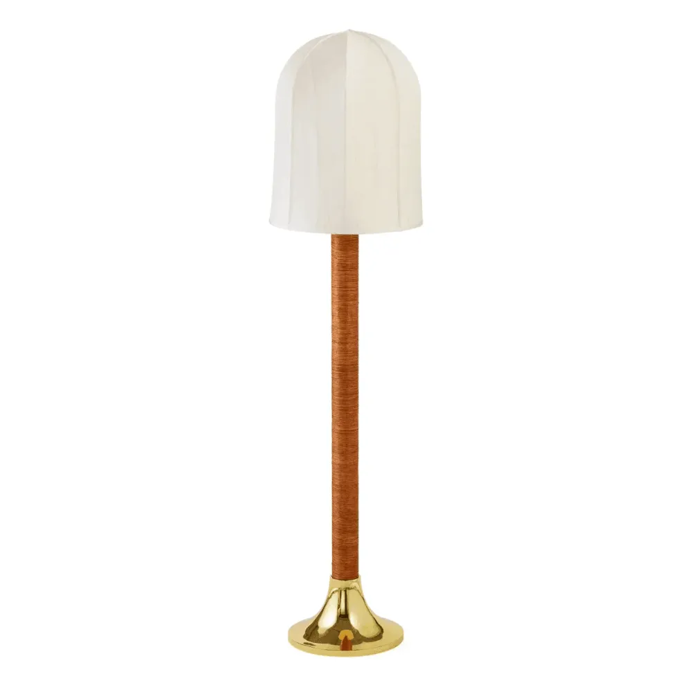 Jonathan Adler Lampadaire Riviera en rotin