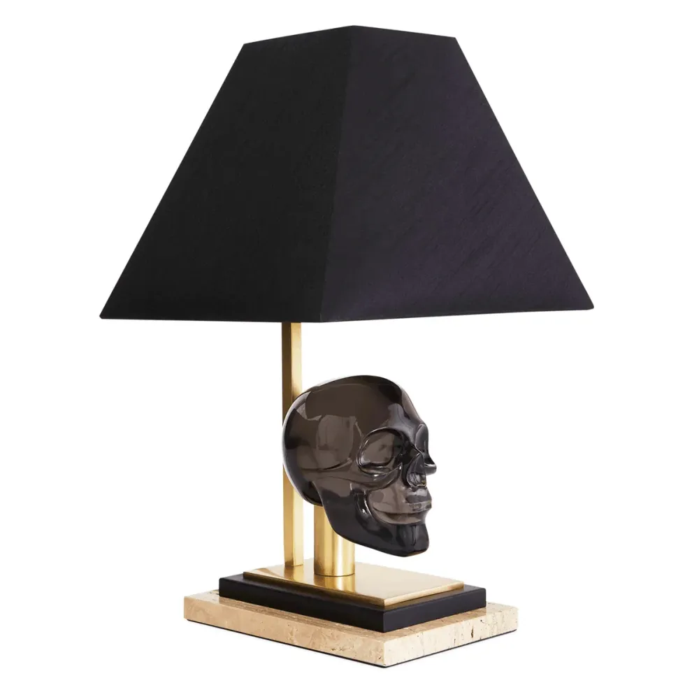 Jonathan Adler Lampe De Table Skull | Noir