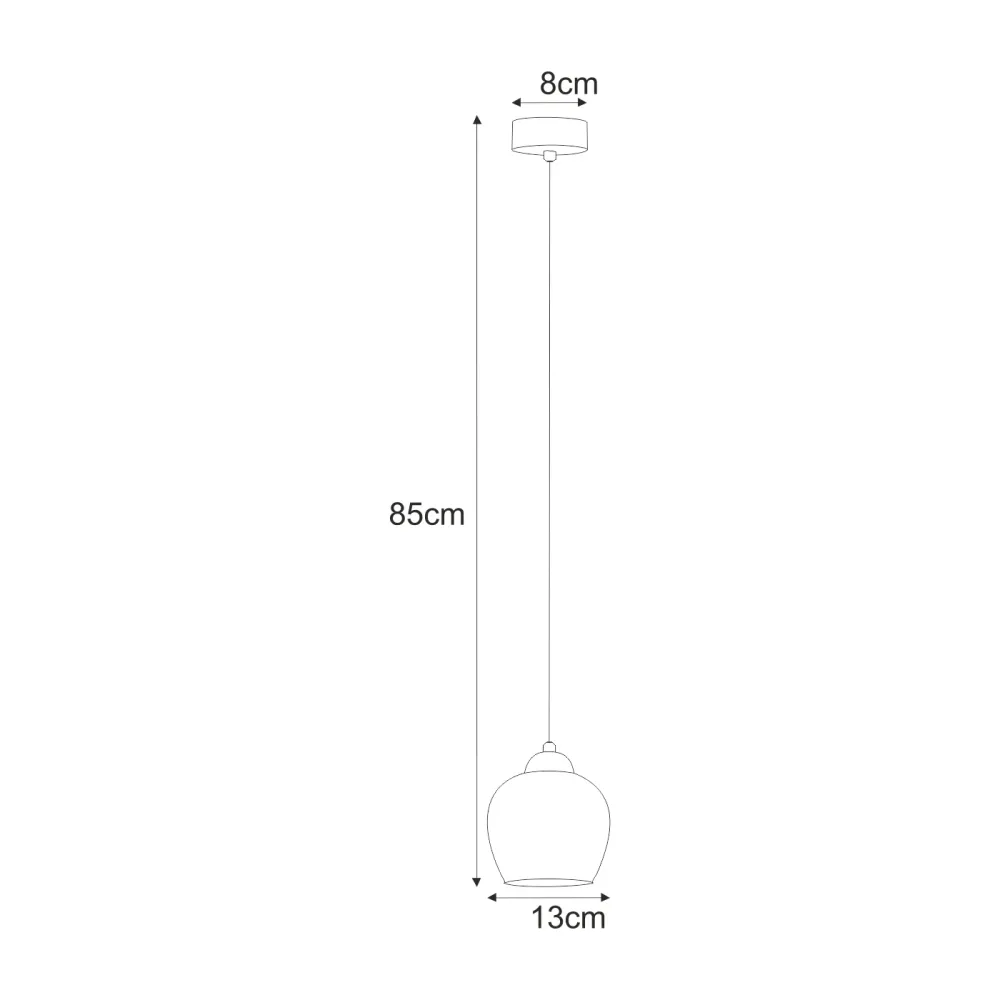 Kaja Abro 1L suspension E27 H 85,0cm