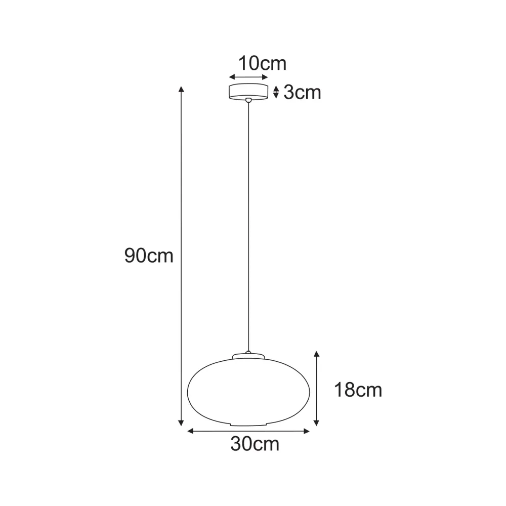 Kaja Arco 1L suspension E27 H 90,0cm