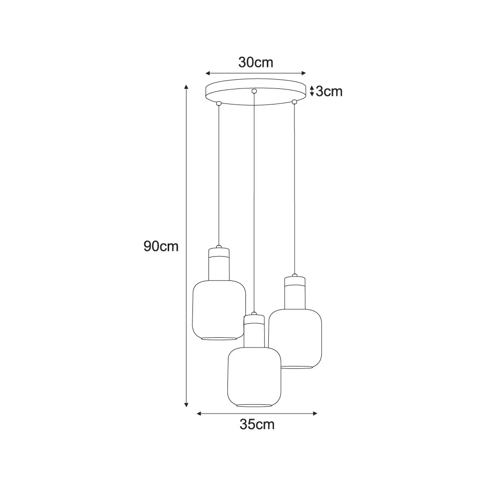 Kaja Doka 3L suspension E27 H 90,0cm