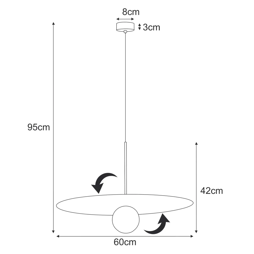 Kaja Fermi 1L suspension G9 H 95,0cm
