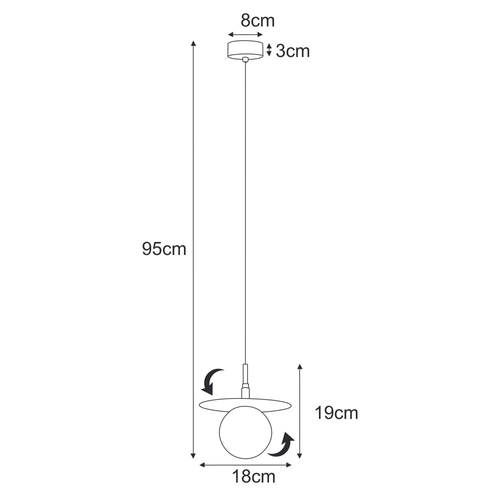 Kaja Fermi 1L suspension G9 H 95,0cm