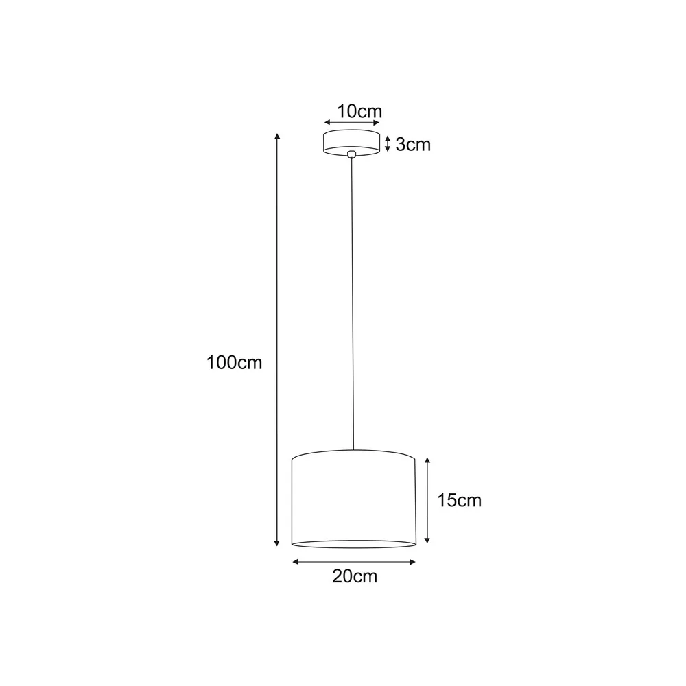 Kaja Zimbo 1L suspension E27 H 100,0cm
