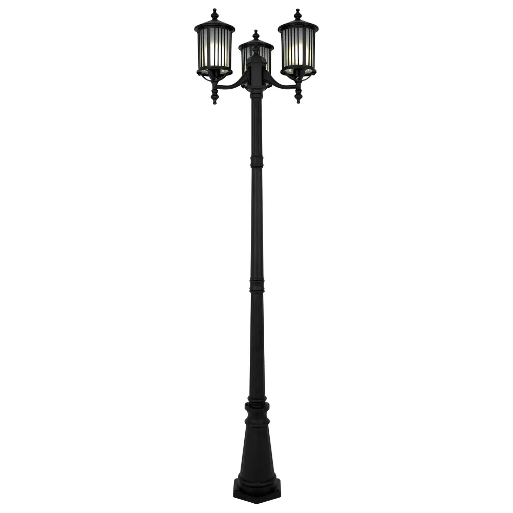 Lampadaire Kaja Detroit 3L E27 H 225,0 cm