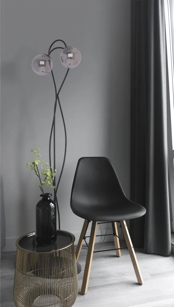 Lampadaire Kaja Rubi 2L E14 H 155,0cm