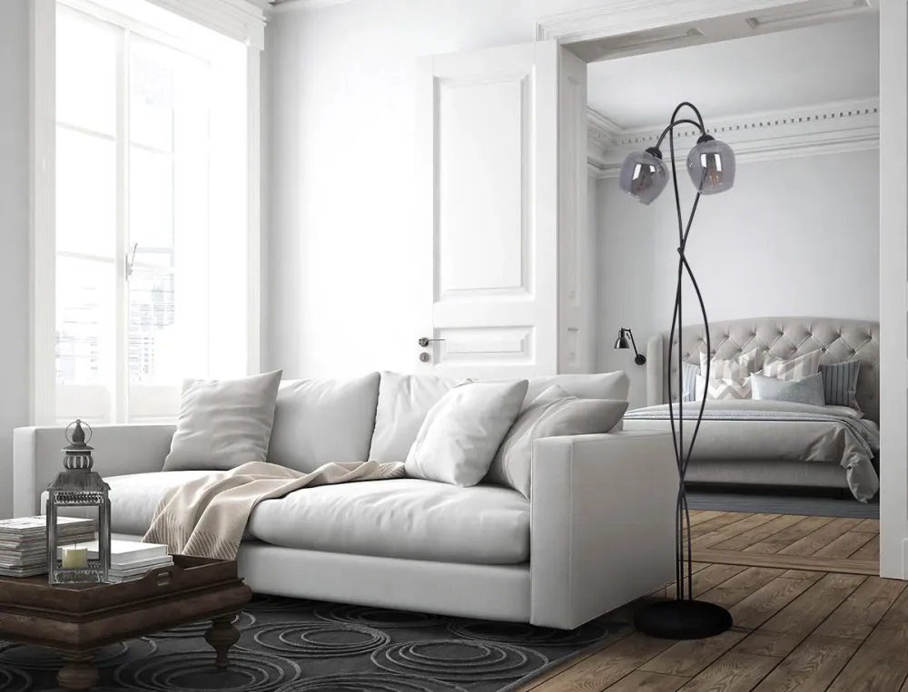 Lampadaire Kaja Sara 2L E27 H 156,0cm