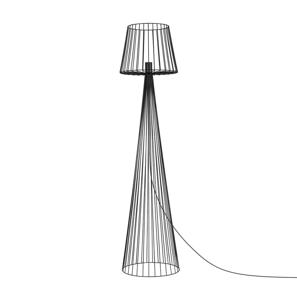 Lampadaire Kaja Soul Black 1L, douille E27, hauteur 148 cm