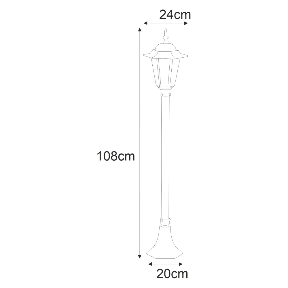 Lampadaire Kaja Standard 1L E27 H 108,0cm