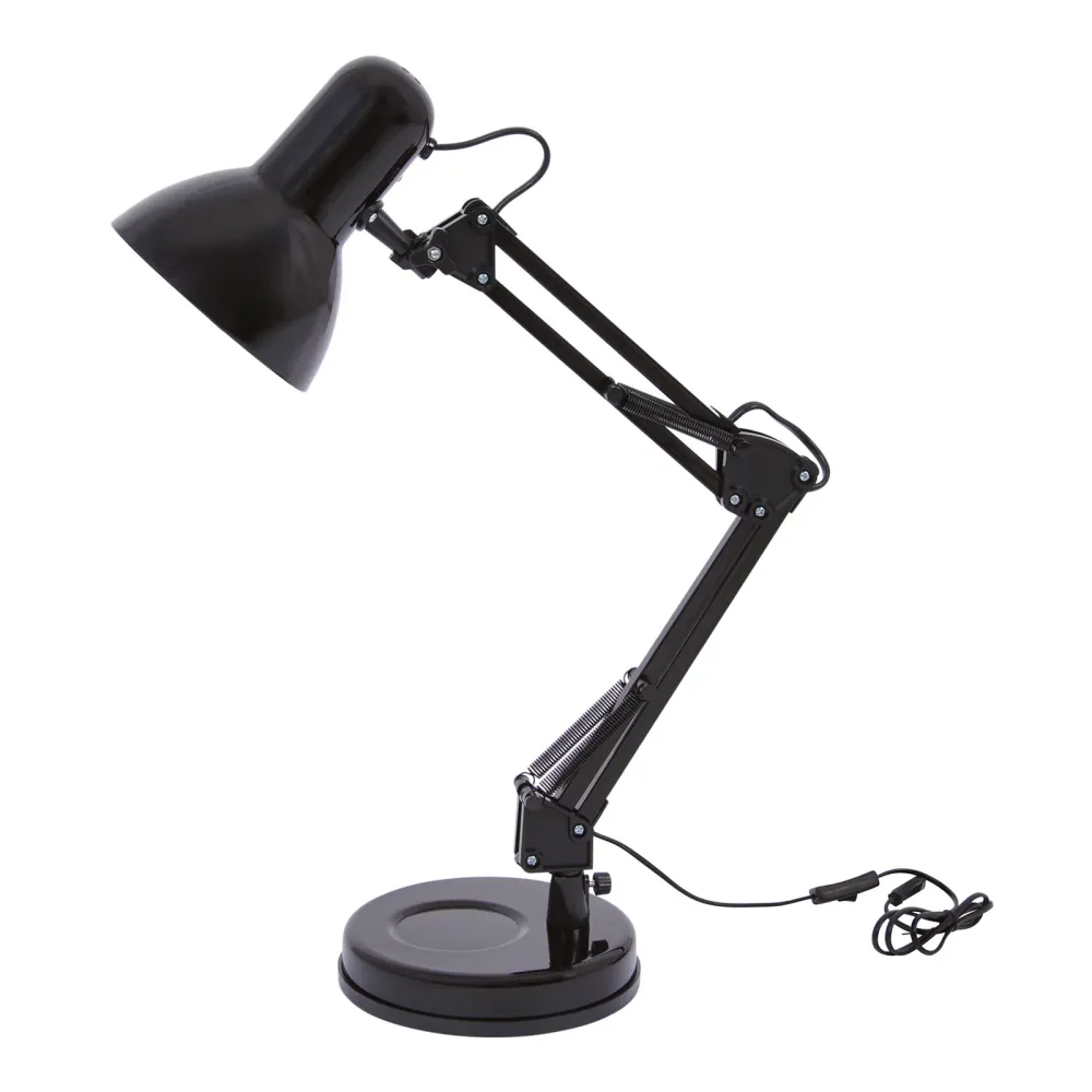 Lampe de bureau Kaja Cosmo 1L, douille E27, hauteur 55 cm Black